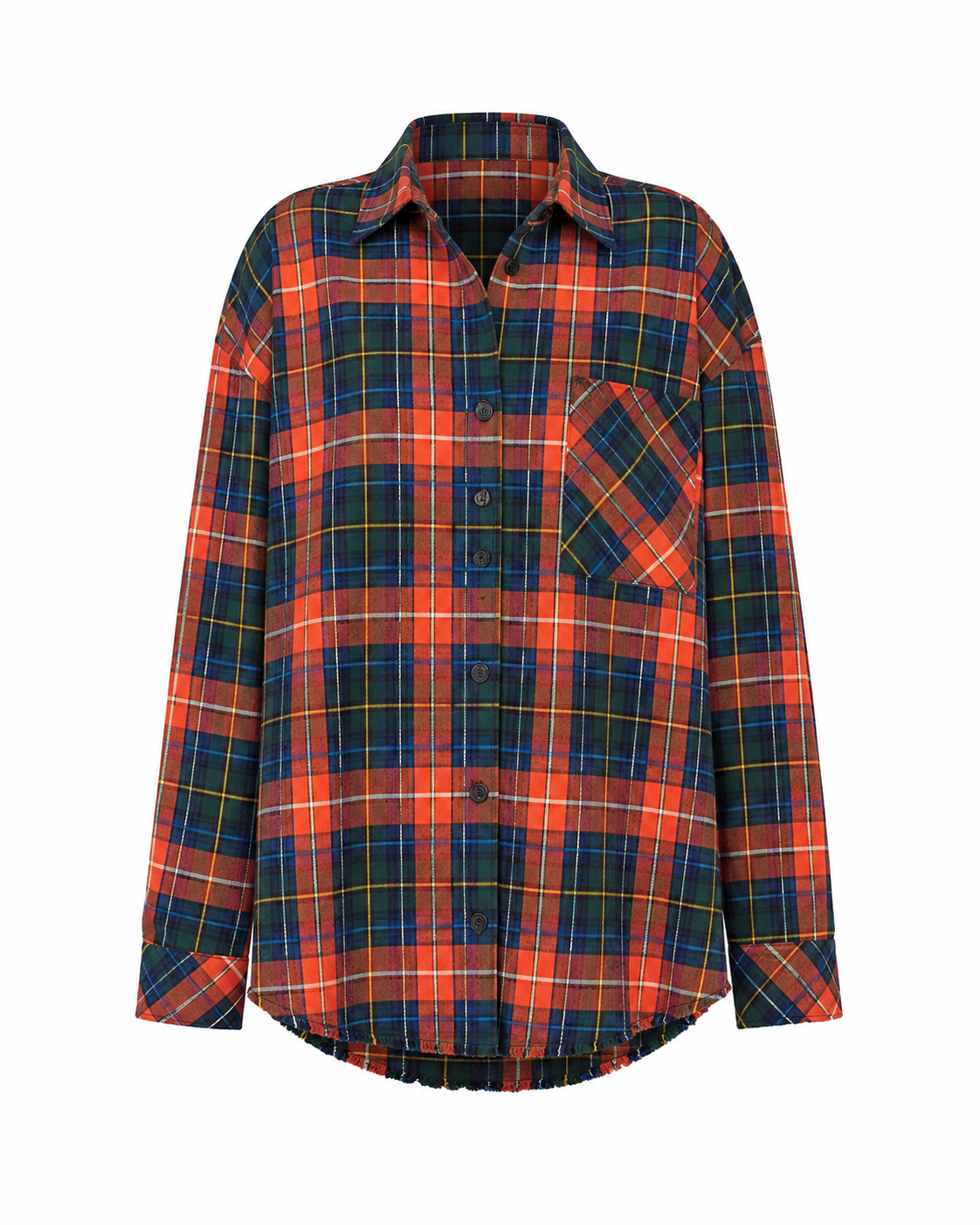 ORANGE WOOL SHIRT